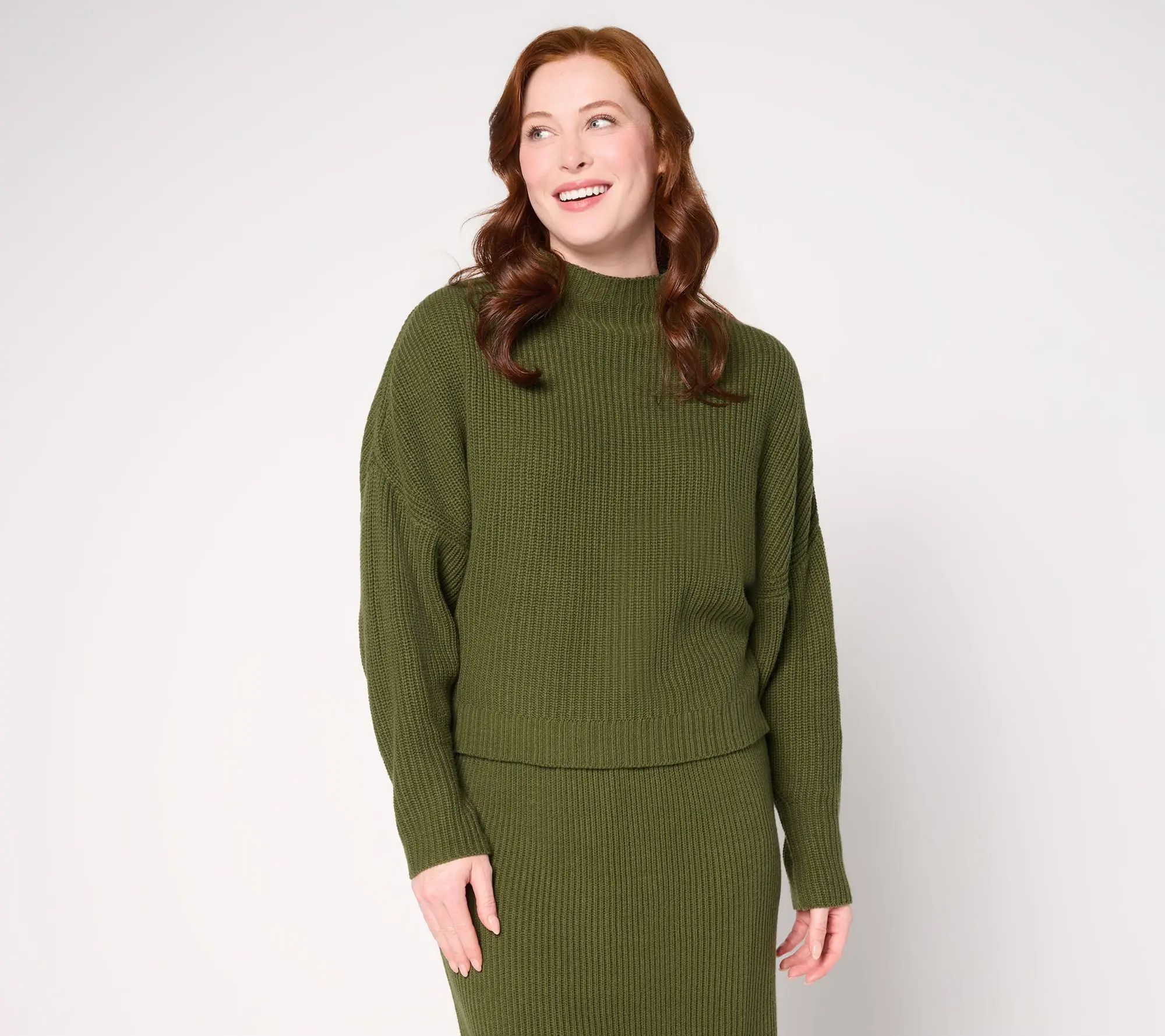 Carla Rockmore Collection Dolman Sleeve Mockneck Sweater Carla Rockmore Collection Dolman Sleeve Mockneck Sweater