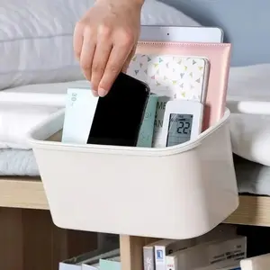Large capacity bedside hanging basket storage box, dormitory bedside mobile phone snack shelf, hanging garbage storage basket, bedside hanging basket