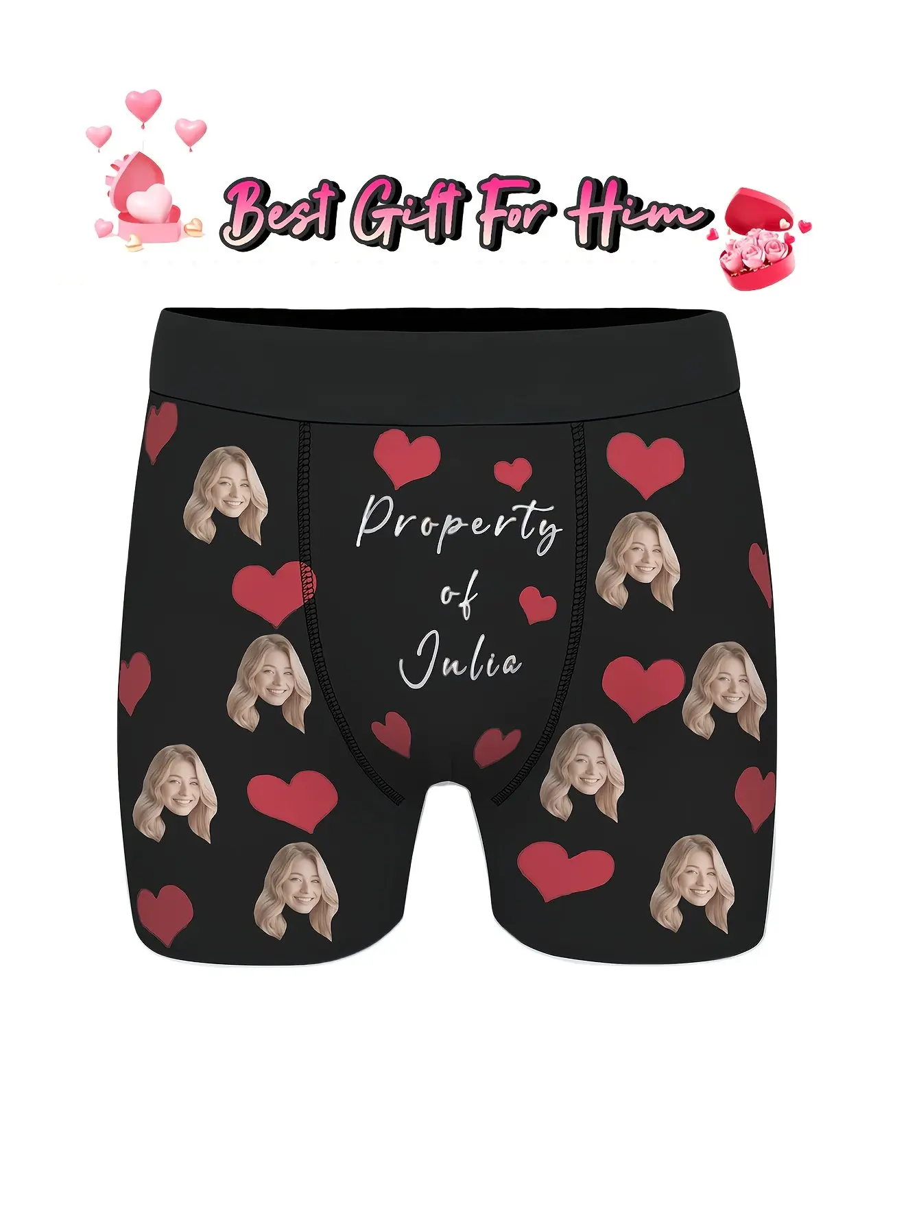 Customized Facial Photo Fun Men's Underwear