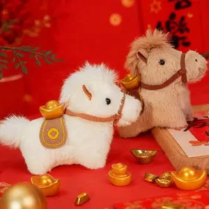 The Year of Horse Mascot Keychain Backpack Chinese New Year 2026 Pendant Keyring Spring Festival Party Supplies Party Favors