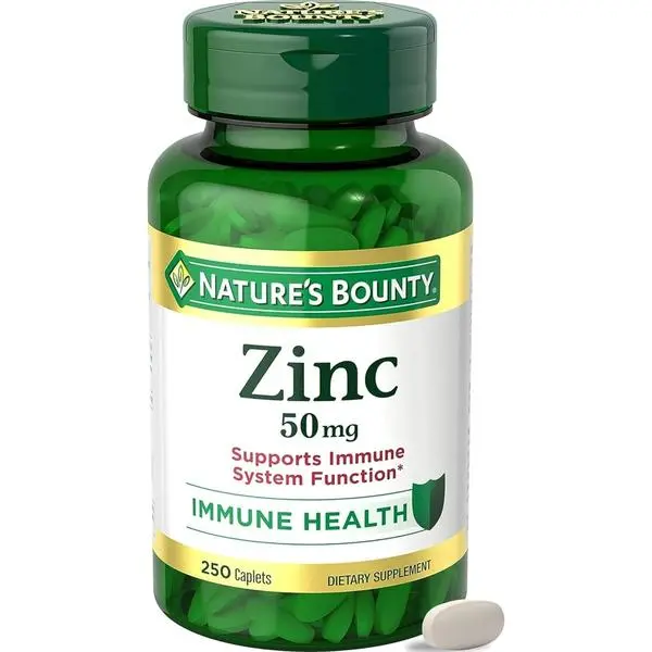 Nature's Bounty, Zinc 50mg, Immune System Skin and Antioxidant Health Support, 100 Count