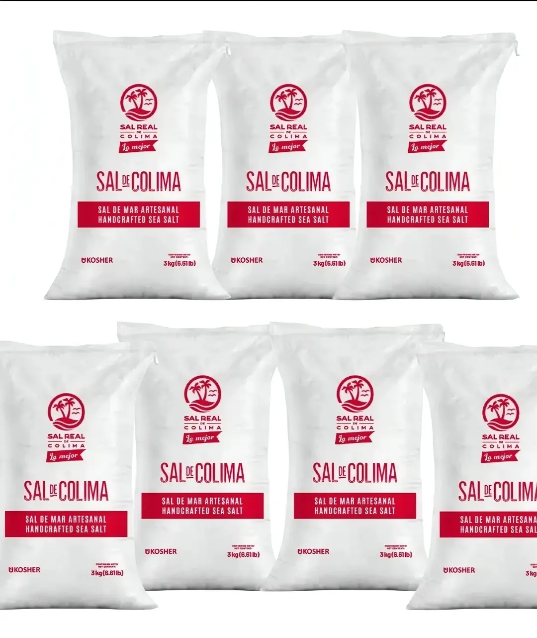 Sal Real de Colima Coarse Sea Salt 3 kg Natural Organic Handcrafted KOSHER FDA Recognized Hand-Harvested with Minerals