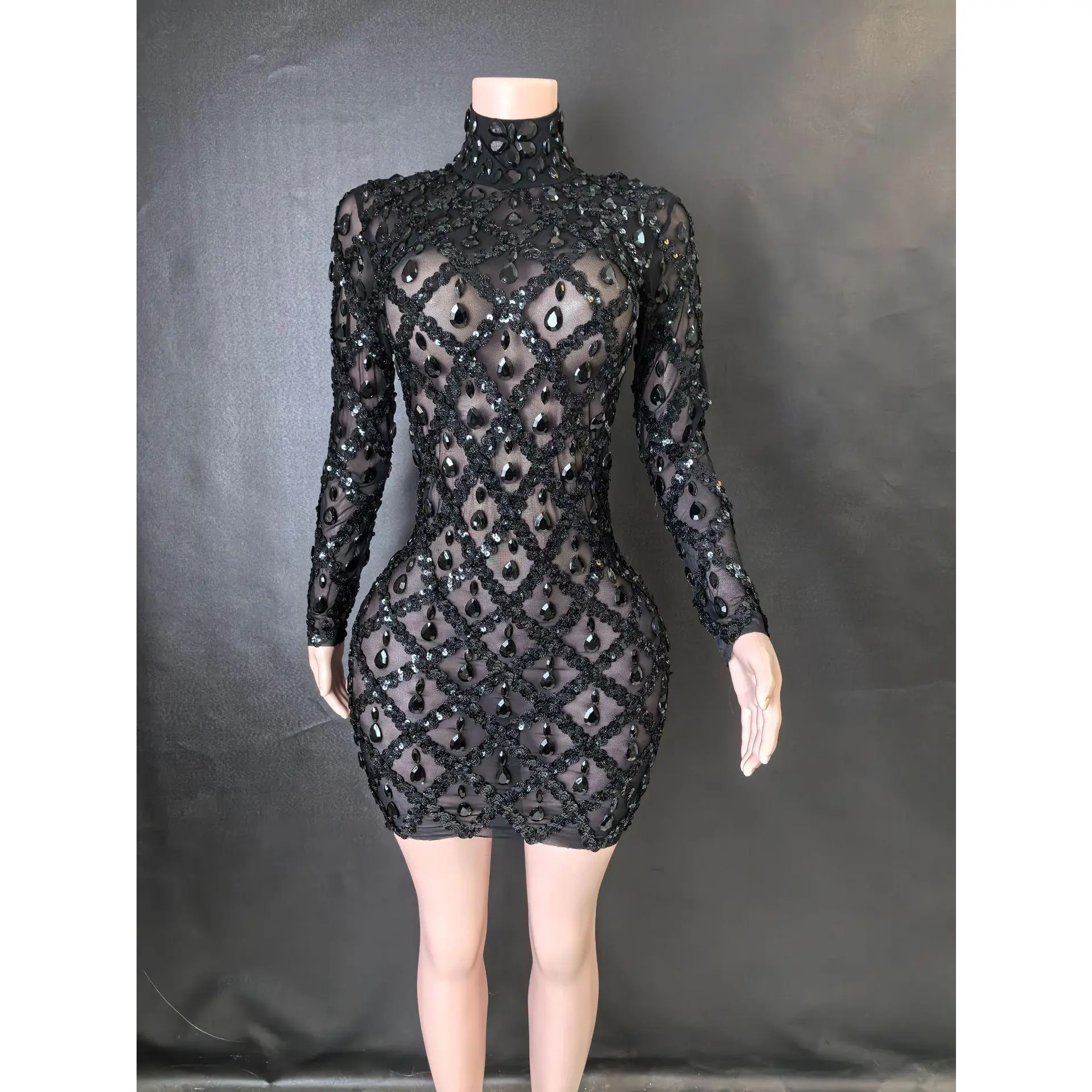 Long sleeved black short