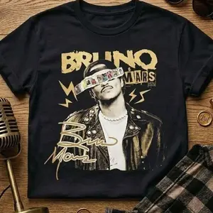 2026 Tour Bruno Unisex Shirt Hooligan Shirt 2026 Romantic New Music T-Shirt Y0H FLR LIB FNE ELD