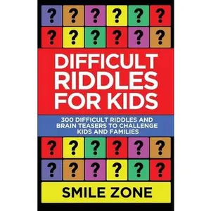 USED-Difficult Riddles For Kids: 300 Difficult Riddles and Brain Teasers to Challenge Kids and Families by Zone, Smile (Paperback)