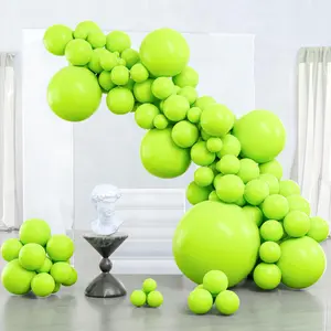 PartyWoo Lime Green Balloons 127 pcs Different Sizes of 36 18 12 10 5 Inch Neon Yellowish Light Green Latex Balloon Arch Kit Garland for Graduation Halloween Summer Birthday Party Decorations Green-Y6