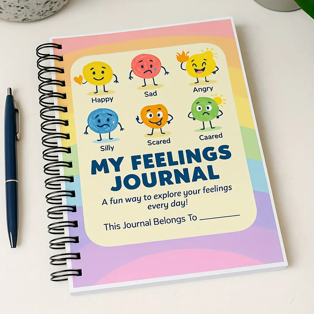 Emotional Awareness & Reflection Handbook Journal Notebook 2026, Includes Emotion Wheel, Expression Pages, Breathing Exercises, Gratitude Tips, Daily Reflective Activities
