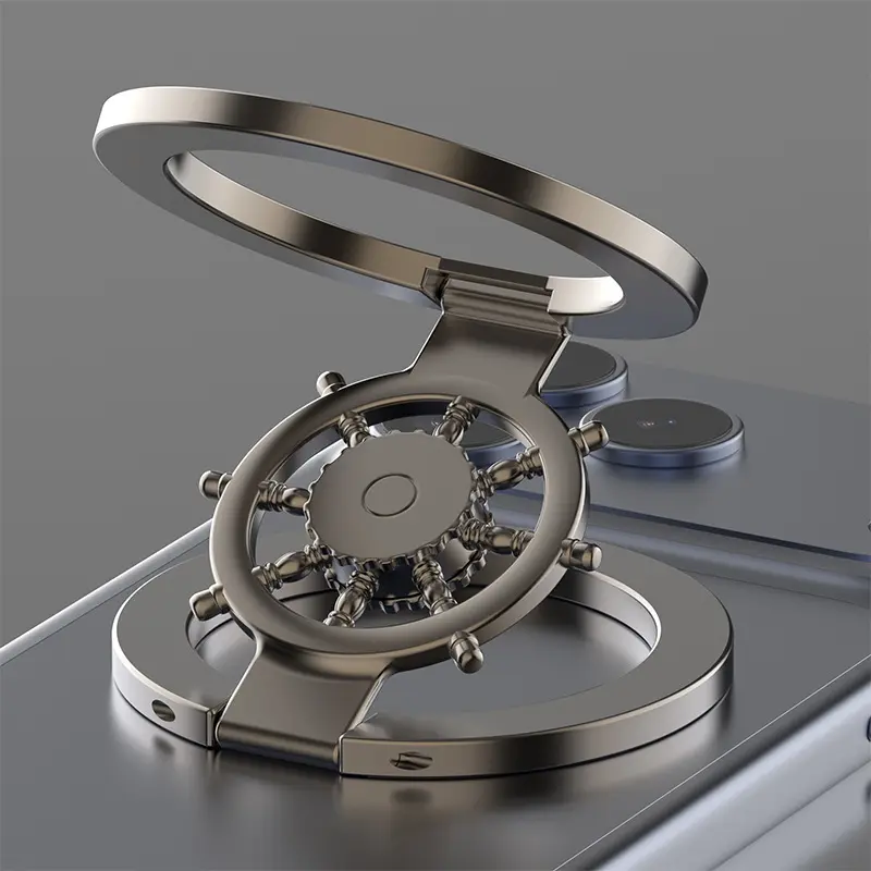 Magnetic Phone Stand & Fidget Spinner Combo, Dual Magnetic Ring Stand,  Fidget Toys Adults, Foldable, 360° Rotation, Phone Holder Car, Desk Phone Stand, MagSafe Compatible, Stress Relief Accessory for Home/Office/Travel/Gym