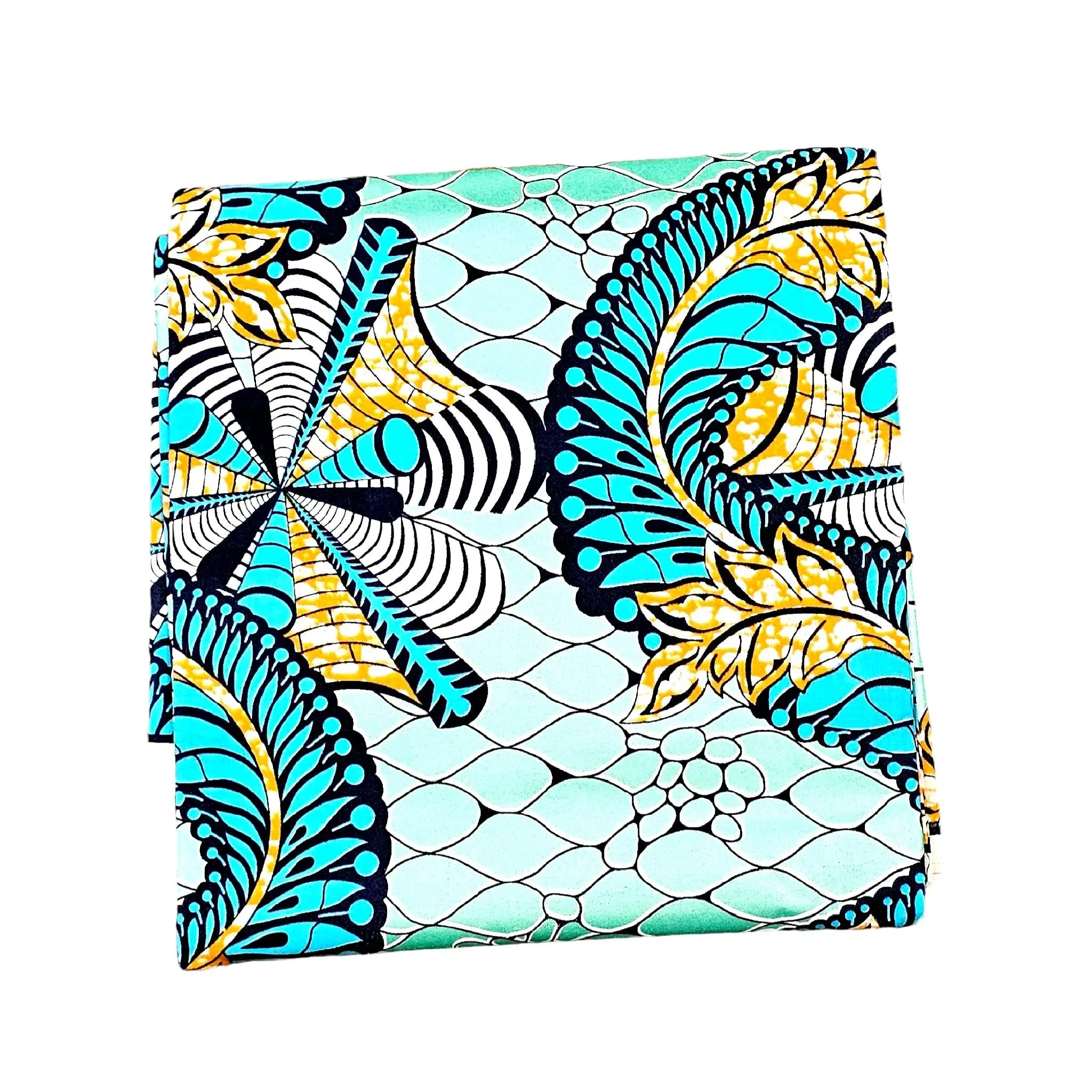 African Fabrics, Cloth Ethnic Ankara Wax Print, 6 Yards for Party Dresses and DIY Upholstery Fabrics