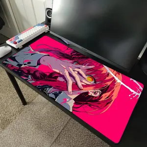 Chainsaw Man Makima Anime Desk Mat, Large Non-Slip Computer Mouse Pad for Office & Home Use