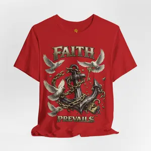 Faith Prevails T‑Shirt (Black Anchor)