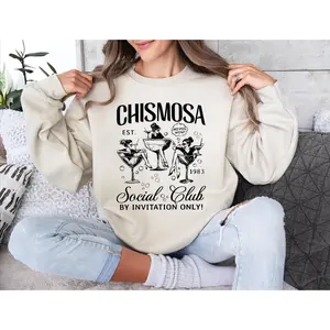 Chismosa Social Club Sweatshirt, Funny Chisme Shirt, Latina Gift, Mexicanas Drinking Hoodie, Retro Spanglish Sweatshirt, Mexico Hoodie