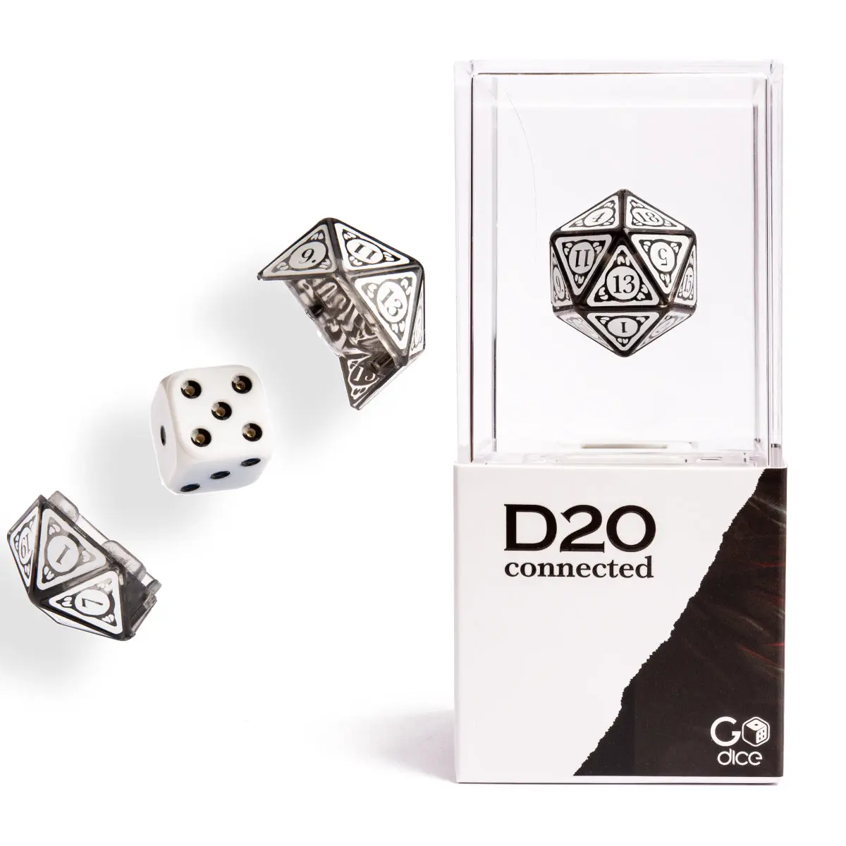 GoDice D20 Connected Smart RPG Die – Bluetooth D20 for Roll20, Foundry VTT & Discord