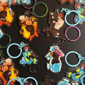 Dispatch | Waterboy Flambae and Prism 2.5 inch acrylic Keychain