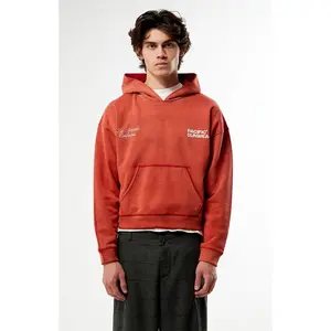 Pacsun Men's Red Terrain Heavyweight Hoodie