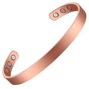 EMF Copper Bracelet - Grounding & Anti-EMF Jewelry with Magnetic Accents for Health Benefits arthritis support
