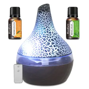 Portable 300ML USB Essential Oil Diffuser with 7 LED Colors Quiet Operation Auto Shut-Off for Desk Travel Aromatherapy Fragrance Humidifier