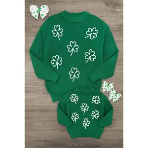 Mom & Me - Shamrock Knit Sweater