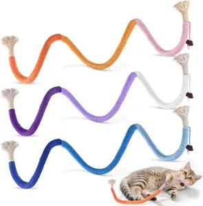 Catnip Kicker Toy 3-Pack | 19.5” Long Chew Rope Cat Toys for Indoor Cats & Kittens