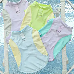 Lightweight Breathable Mesh Vest Dog Shirt for Small to Medium Breeds, Stylish Sporty Dog Apparel for Spring and Summer