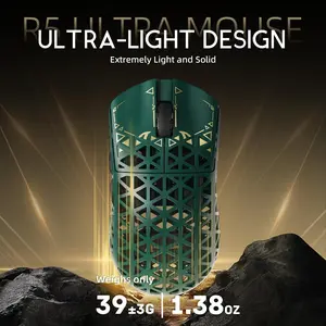 Attack Shark R5 Wireless Gaming Mouse, Ultra-Lightweight Carbon Fiber Design, Paw3950max Optical Sensor, 42k Dpi, Programmable Modes