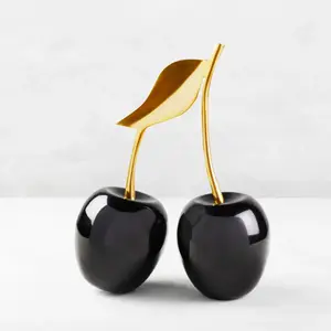 Z Gallerie Gold/Black Oversized Cherries Coffee Table Manic Cherry Room Decor Home Ornament Statues Collectible Figurines Aluminium Modern Decorations Z Gallerie Gold/Black Oversized Cherries Coffee Table Manic Cherry Room Decor Home Ornament Statues Collectible Figurines Aluminium Modern Decorations