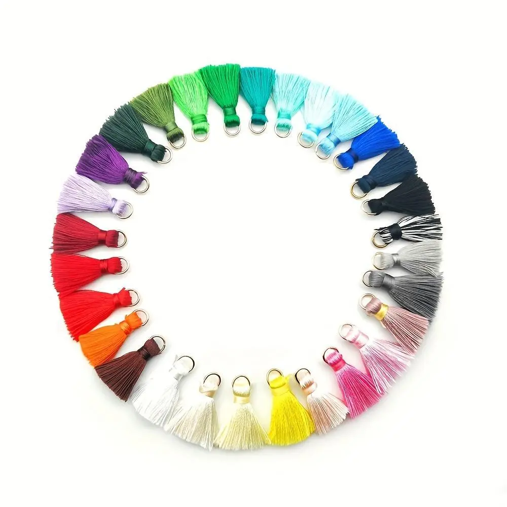 10pcs Polyester Tassels, Tassel Trim, Sewing Curtains Accessories For DIY Keychain, Cellphone Straps, Jewelry Making