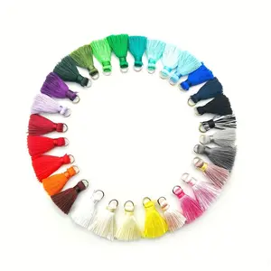 10pcs Polyester Tassels, Sewing Curtains Accessories For DIY Keychain, Cellphone Straps, Jewelry Making