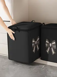 Butterfly Print Blanket Storage Bag, Cute Practical Kids Bedding Organizer, Durable Material, Easy Carry Handle, Family Use, Space Saver Bags, Perfect for Storing Blankets Toys, Storage Carrying Bag