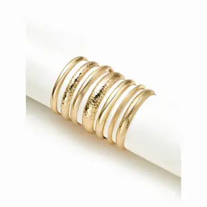 Cider 7PCS TEXTURED BANGLE BRACELET SET