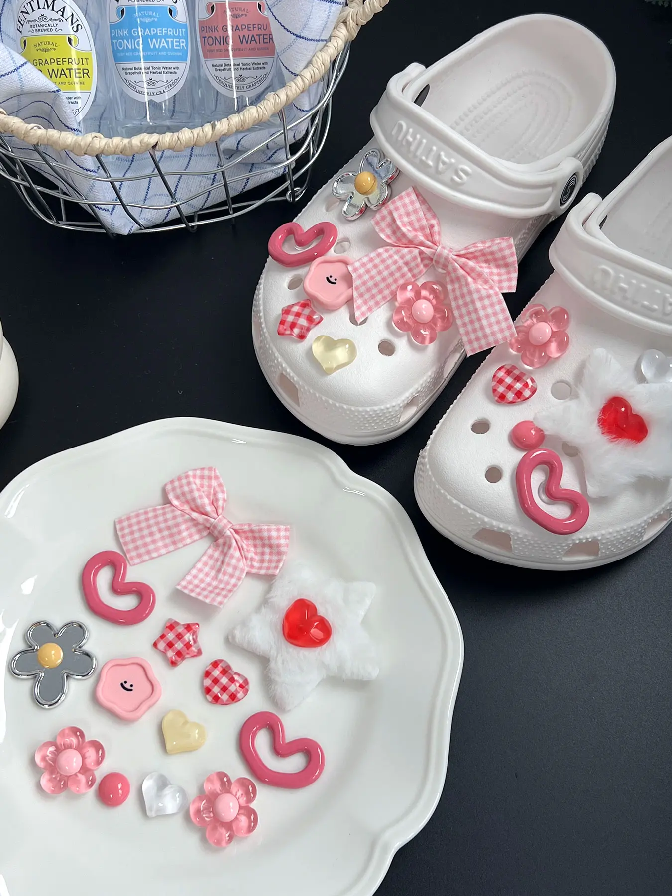 Cute Star Pattern Shoe Charms Set, 12 Pcs Fashion Accessories for Beach Sandals, Flip Flop Charms, Unique Design Cute Shoe Decorations for All Seasons, Decorative Shoe Embellishment Accessories
