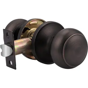 Colonial Style Door Knobs Door Locks (Passage, Oil Rubbed Bronze)