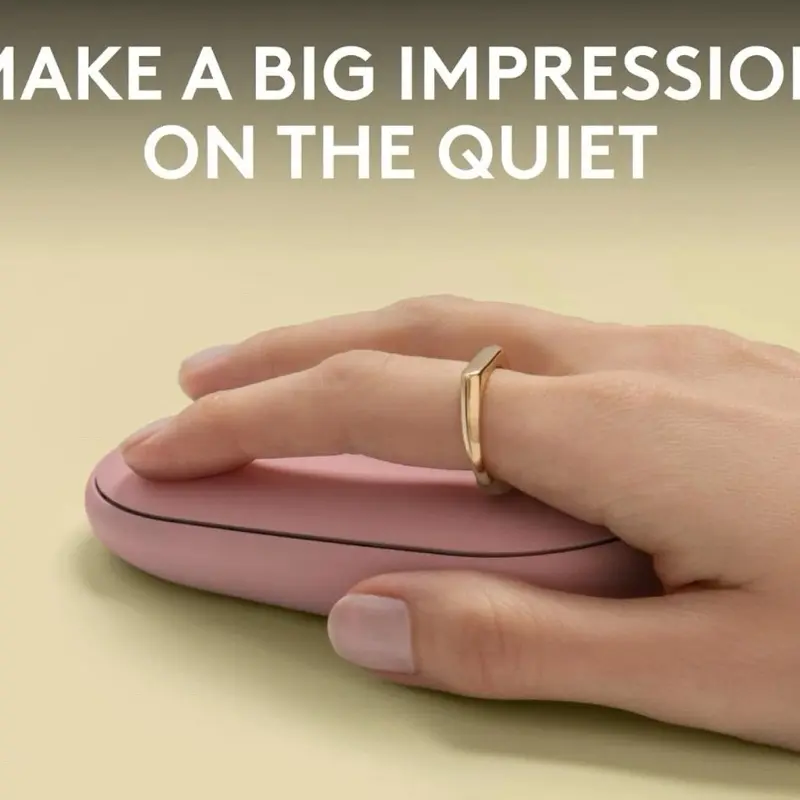 Logitech Pebble 2 M350S Bluetooth Mouse PC/MAC Portable Quiet Clicks Tonal Rose