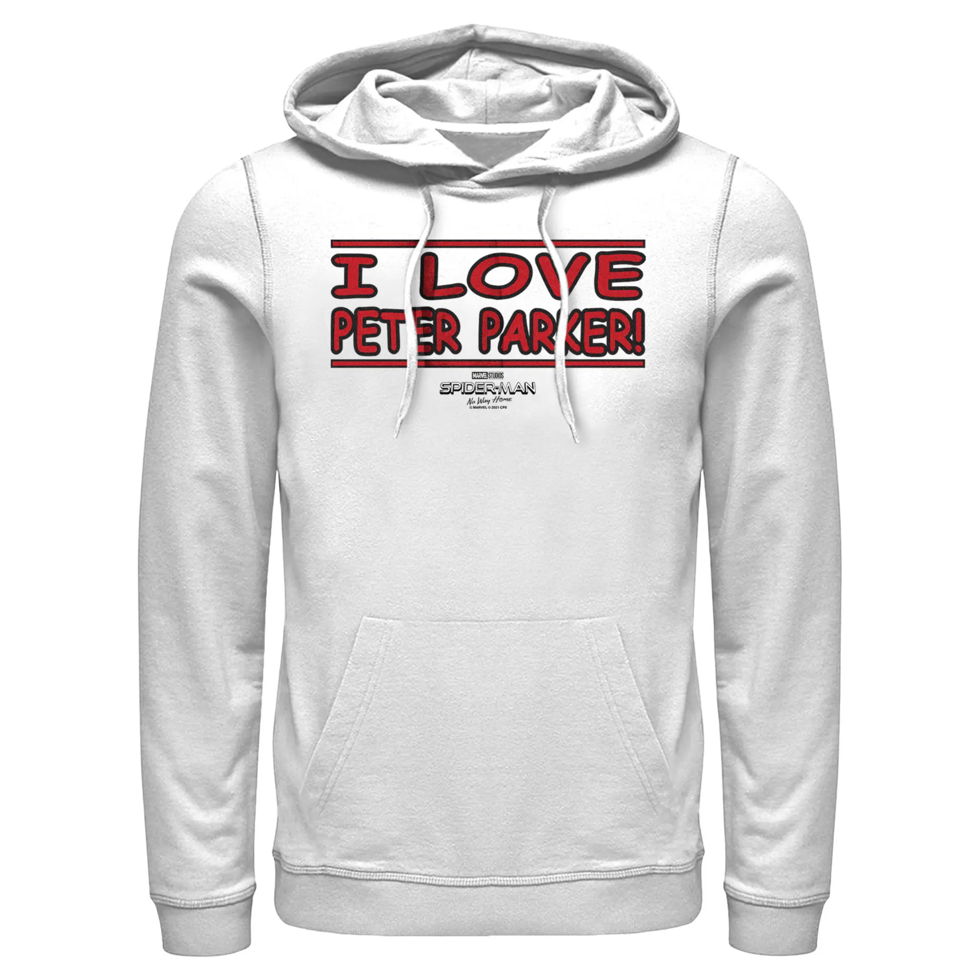 Men's Marvel Spider-Man: No Way Home I Love Peter Parker Pull Over Hoodie