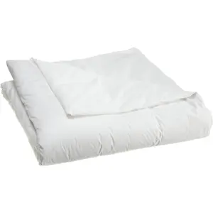 Premium 100% Cotton Duvet Comforter Protector - Full/Queen Size 86" x 86" - White - Breathable 300 Thread Count Hypoallergenic Cover - Zippered Encasement Bedding Linen