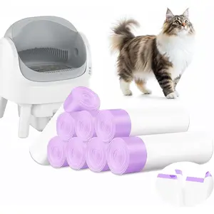 150 Count  Litter Bags,25 x16 Inch Automatic Litter Box Liner, Compatible with Litter Box Robot 3 & 4
