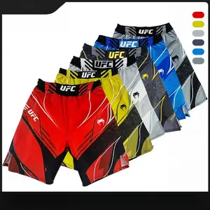 Boxing clothes Muay Thai shorts Sanda training pants Free fighting men's and women's sports gym boxing shorts five-point pants Gymshorts