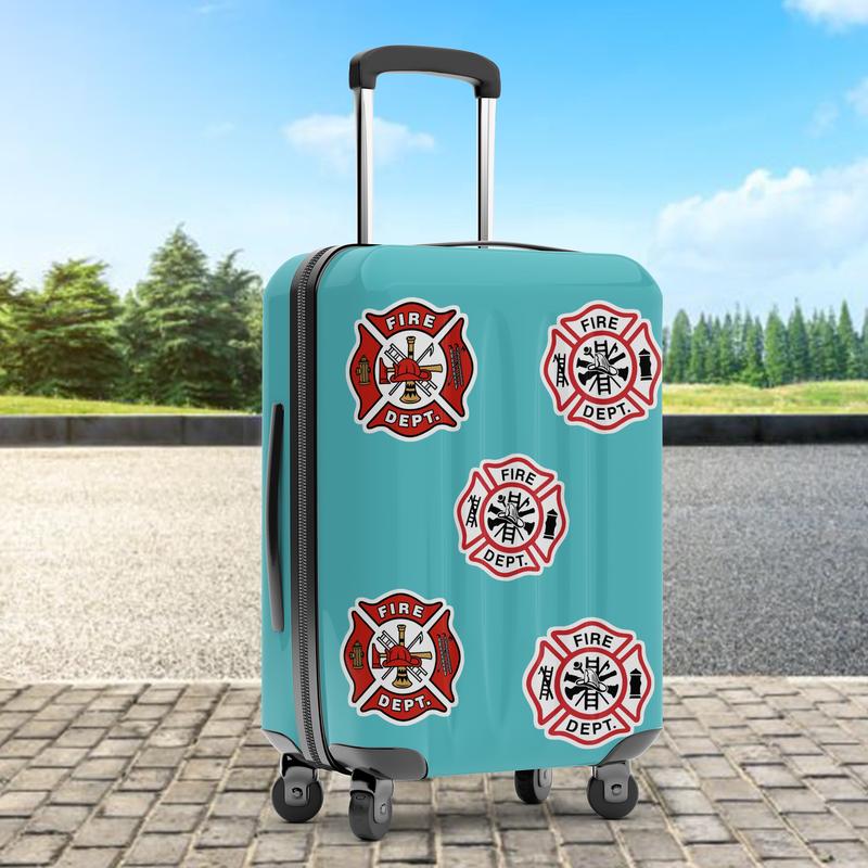 Stickers Pack 20 Pcs Fire Aesthetic Dept Car Luggage Vinyl Bumper Skateboard Guitar Bike Bottle Colorful Laptop Waterproof Water