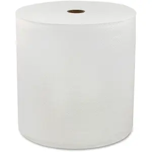 212 MAIN Hard Wound Paper Towels, GJO96850 Genuine Joe 850 ft. Roll Form, White Virgin Fiber, Disposable, Eco-Friendly for Spill Cleanup