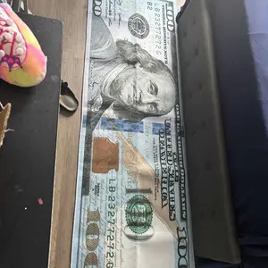 AISOON Washable $100 Bill Print Non-Slip Rubberback Floor Runner Rug - Modern Multicolor Design for Hallway, Bedroom, Entryway - Bedroom,Living Room,House,Entryway,Aesthetic Room Decor, Bedroom Decor