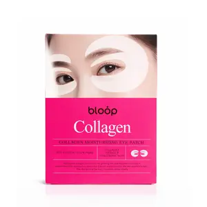 bloȯp Collagen Gel Moisturizing Eye Mask 10 pcs - 7-Dimensional Coverage, Patented Honeycomb Grid, Inner Stabilizing Collagen, Hydrating & Firming, Suitable for All Skin Types