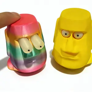 Funny 3D Printed Pop-Eye Fidget Toy, Stress Relief Desktop Squeeze Ornament for Office & Home