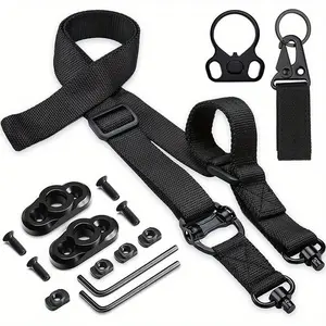 Complete 2-Point Quick-Adjust Sling Kit with QD Swivels Easy Thumb Loop Heavy-Duty Mounting Straps for Rapid Secure Setup