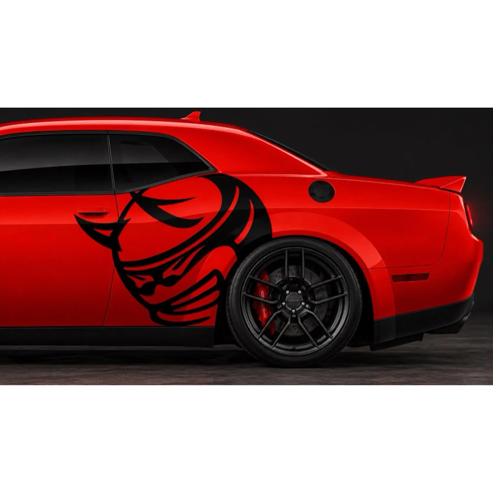 XL Angry Scatpack Decals for Car Customization - Bold Design for Vehicle Personalization