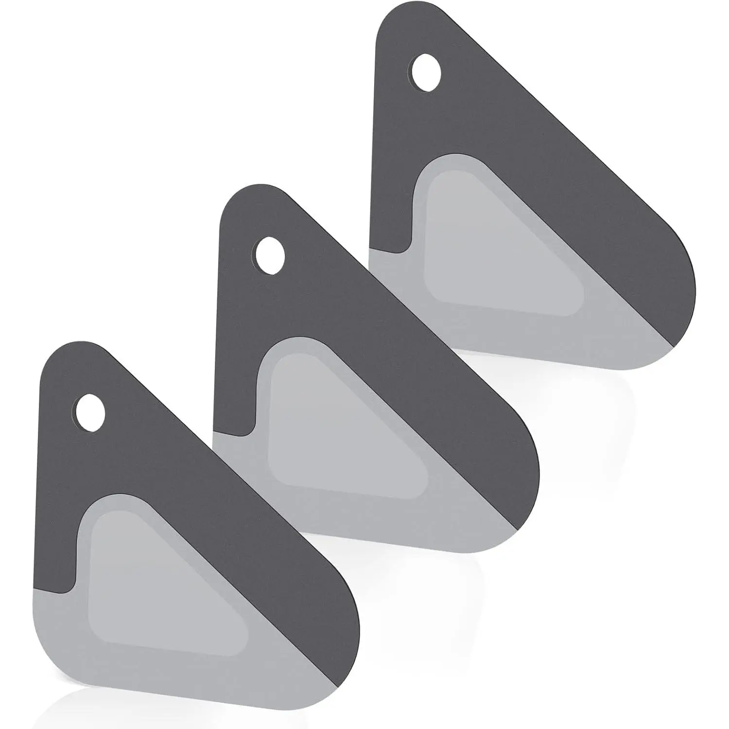 3 Pack 2-in-1 Kitchen Food Scraper, Heat Resistant Nylon Silicone Pot Pan Cleaning Scraper for Cast Iron Cookware