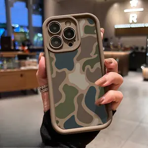 Soft Phone Case Suitable for IPhone 17 16 Pro Max 15 Plus 14 13 12 11  Air XR XS E Camouflage Harmony Pattern TPU Bumper Camera Lens Protection Rugged Durable Phone Cover Shockproof Protective Casing