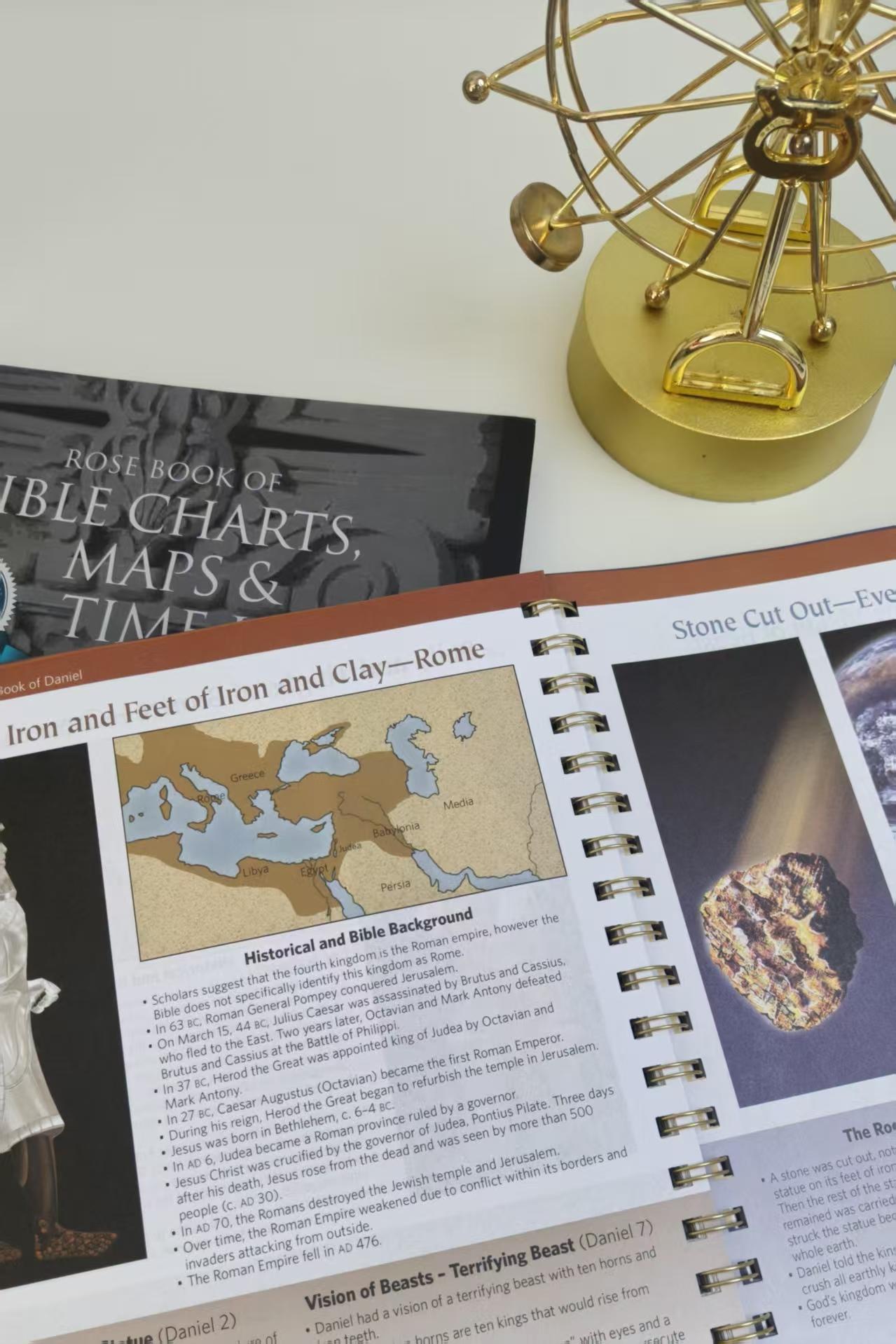 Notebook 10th Anniversary Edition Bible Charts & Timelines Book, Lay Flat Design, Essential Religious Guide, Bible Study Reference Handbook Vol.1