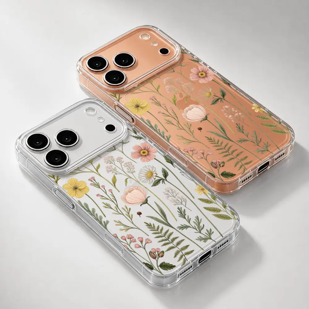 Dandelion Wildflower Clear Phone Case for iPhone 17 16 15 14 13 12 11 Pro Max Plus Air, Slim Shockproof TPU Protective Cover TMRK260814072