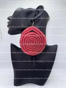 Berry Spiral Drop Earrings