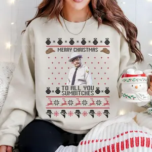 Merry Christmas To All You Sumbitches Sweatshirt, Smokey And The Bandit Christmas Sweater, Christmas Sweatshirt, Christmas Movie Gifts